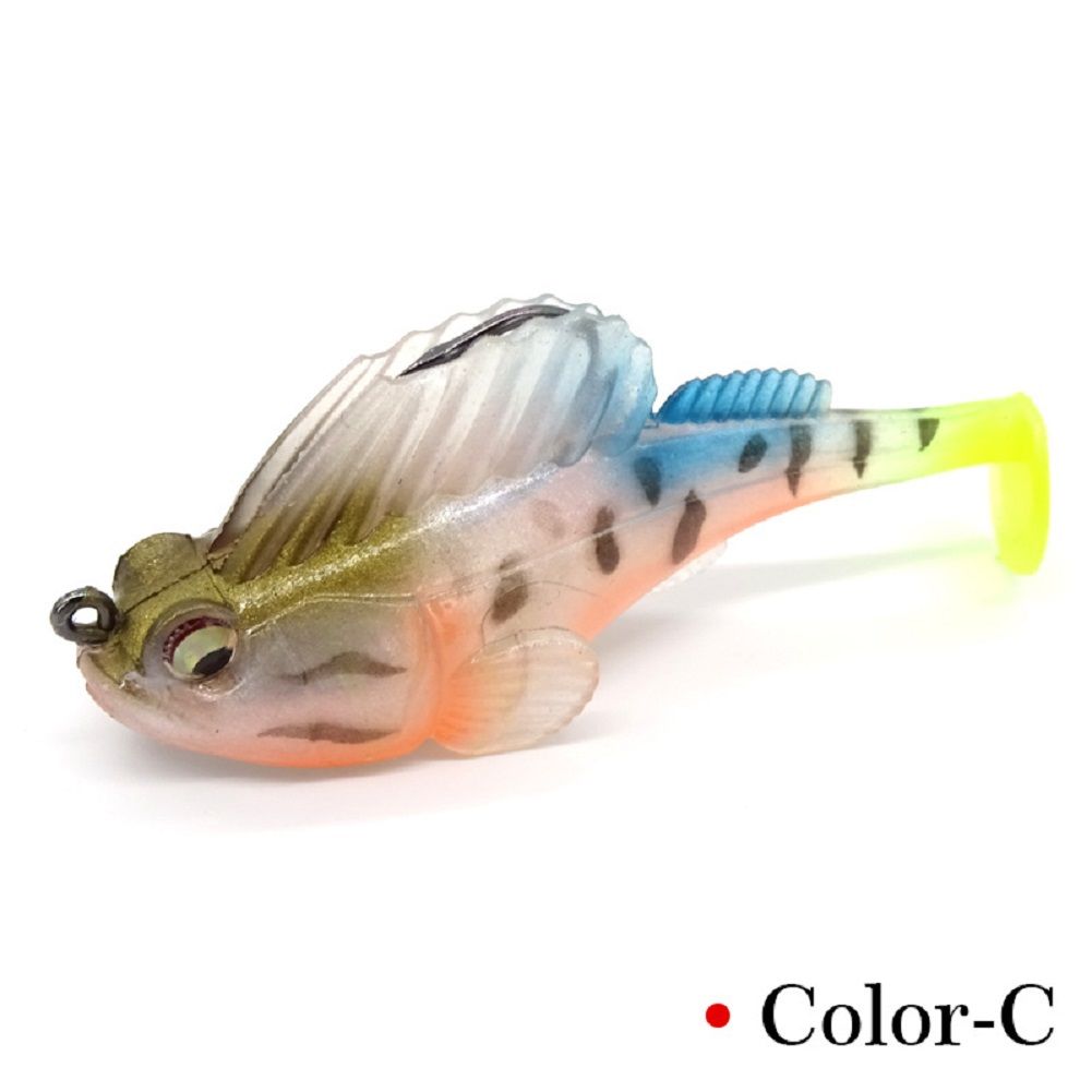 Dark Sleeper baits wrapping  Soft Lure 8cm/14g Fishing Pike Lure Bass er Perch Fishing bait  Jig