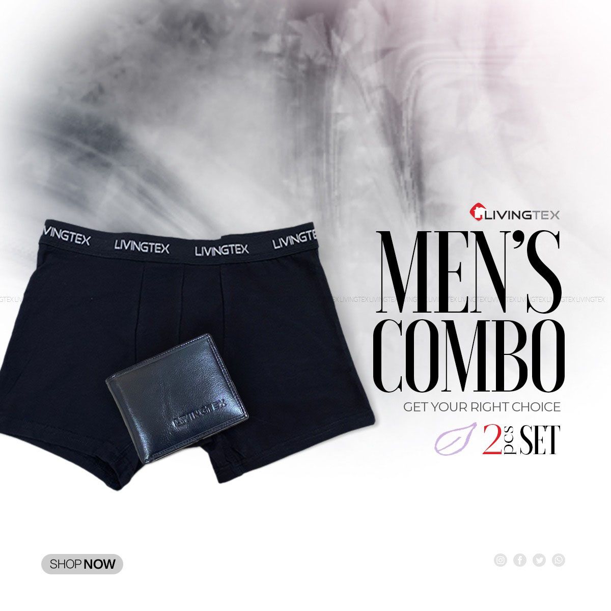 Mens Wallet & Mens Boxer Combo Boxer Wallet Combo for MEN Moneybag Shorts Innerwear COMBO