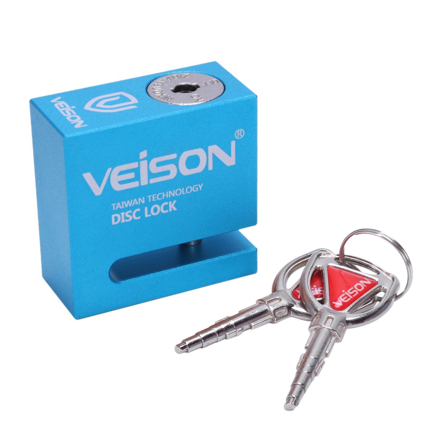 Veison 6Mm Motorbike Disc Brake Lock Security Motorcycle Bike Anti-Theft Waterproof Bicycle Stainless Scooter Security Lock— Blue