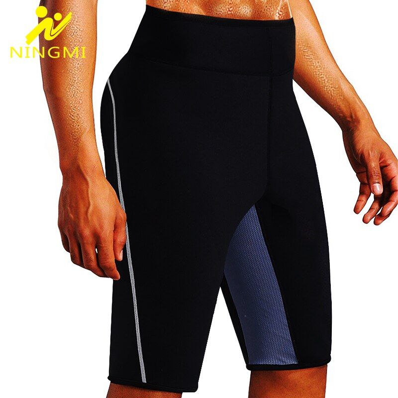 NINGMI Slimming Pants Men Sport Legging Neoprene Suana Shaperwear High Waist Trainer Slim Body Shaper Control Panties Sportswear