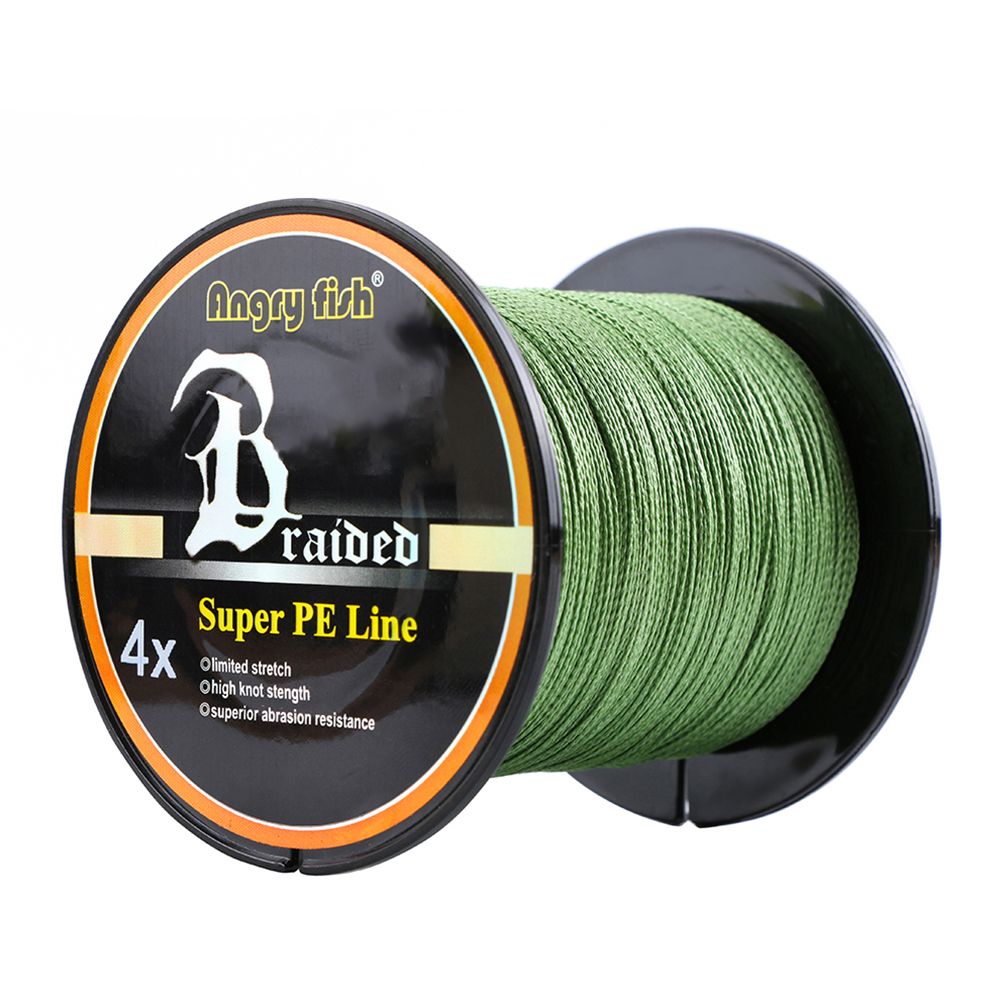 High Strength 500m/547yds 4braid Solid Color Braided Fish Line - een