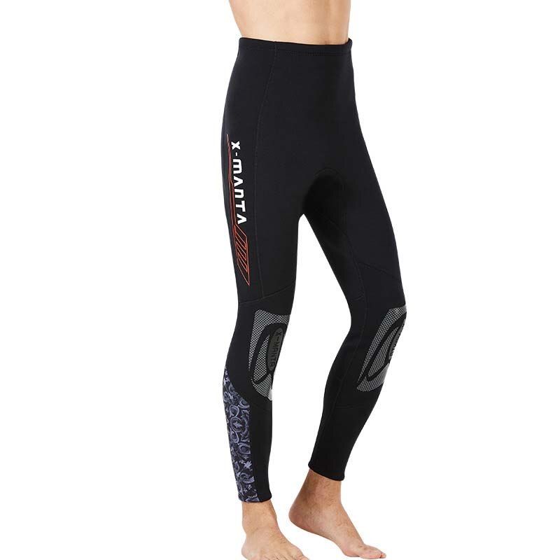 3mm Neoprene Men Women Diving Ankle-length Pants Surf Warm Black Thicken Long Swimming Trousers for Couples Scuba Snorkeling