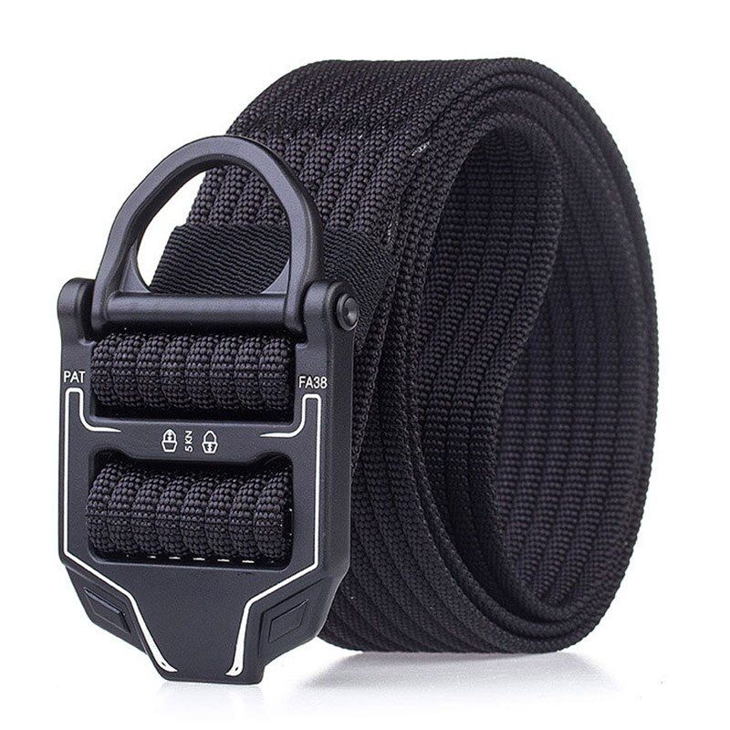 2020  tactical belt soft tough nylon zinc alloy buckle sports belt black sports car buckle military belt sports accessories