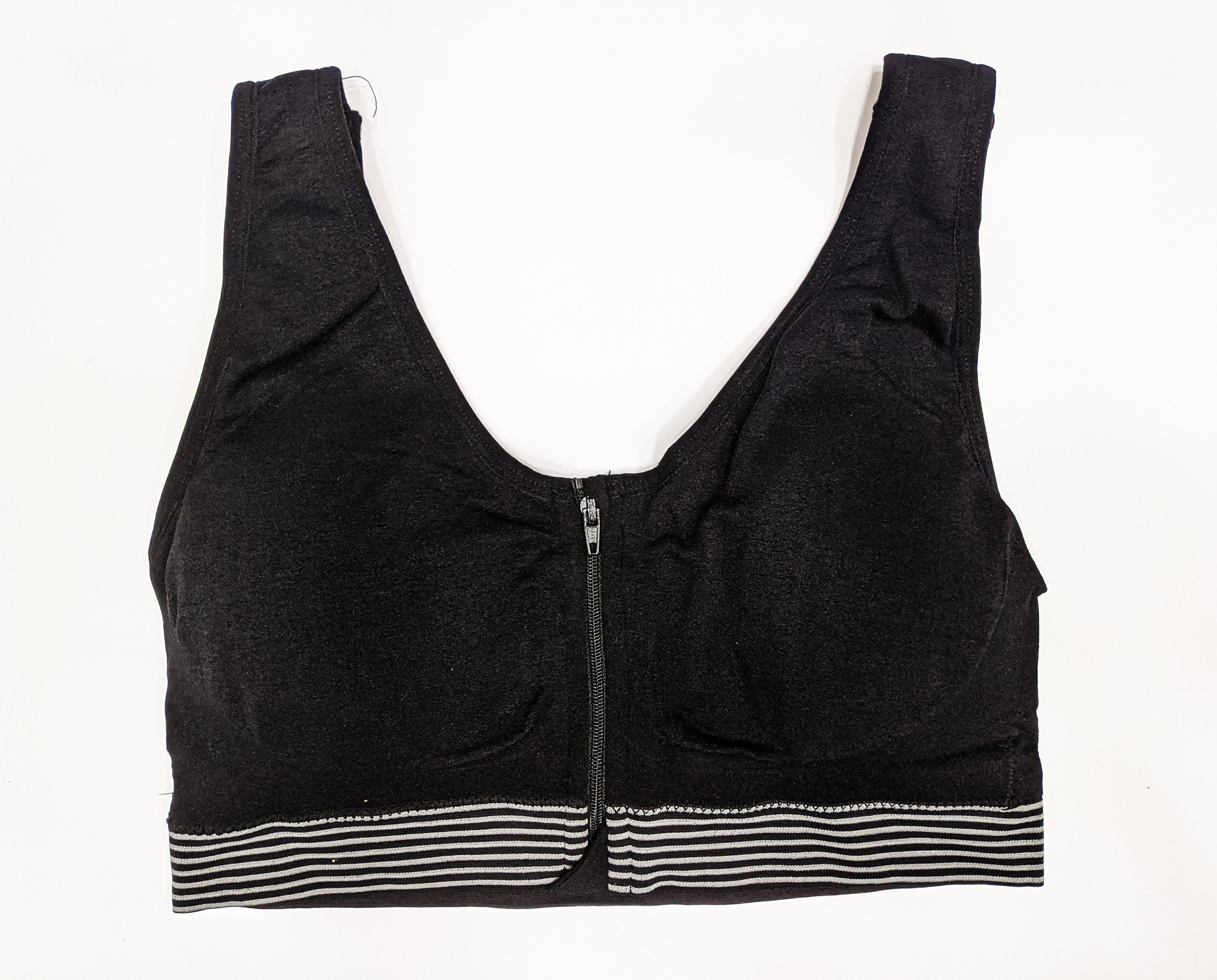 Women's Cotton Sports Bra - Zipper