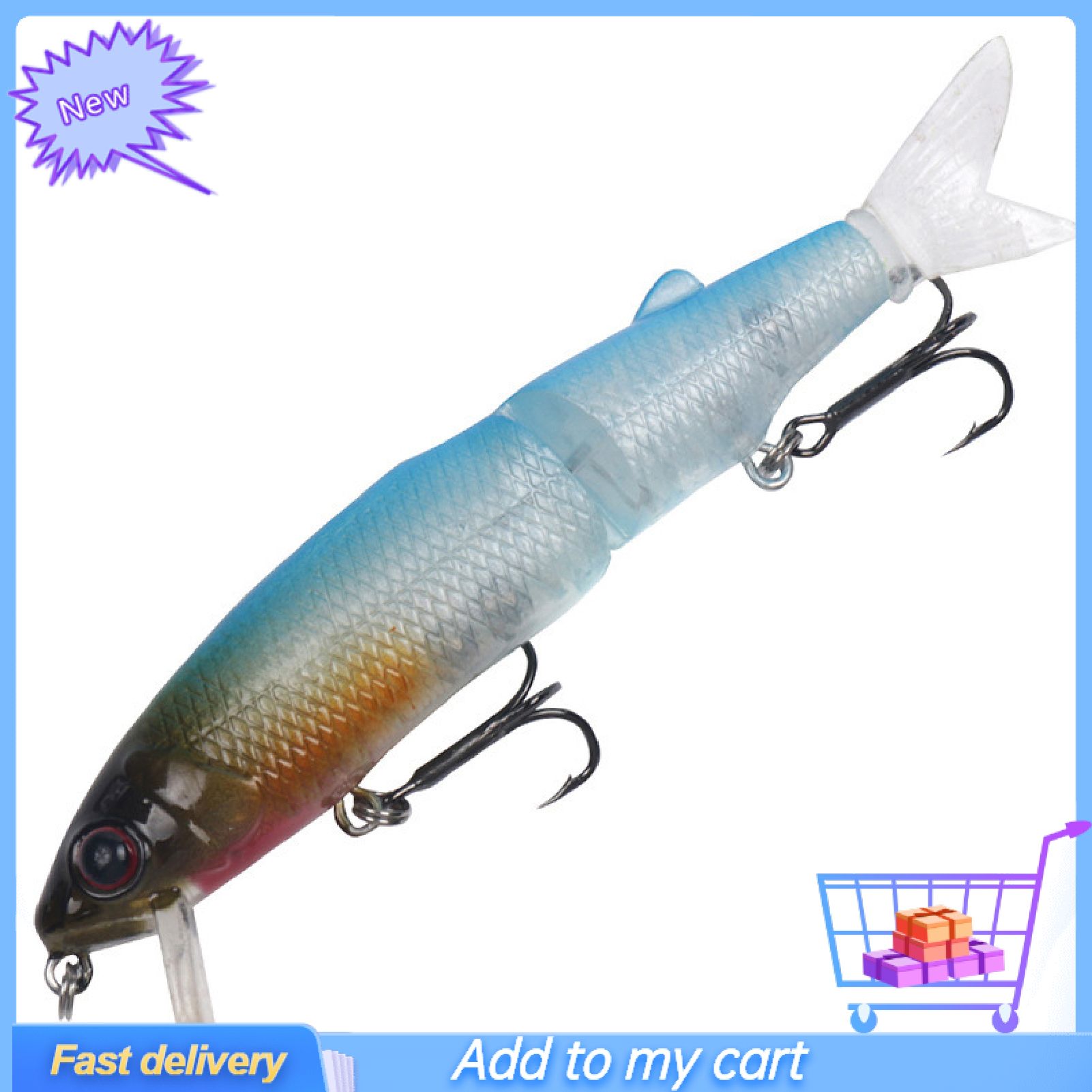 11.3cm Fishing Lure Lifelike Durable Plastic Lifelike Hard Bait for Lake