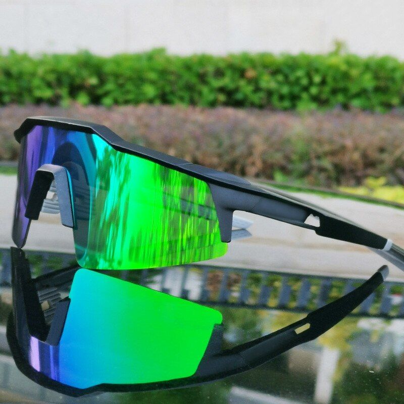 Riding Bike Glasses Outdoor Windproof Half Frame 3 Lens Running Sport Polarized Bicycle Cycling MTB Glasses Sunglasses