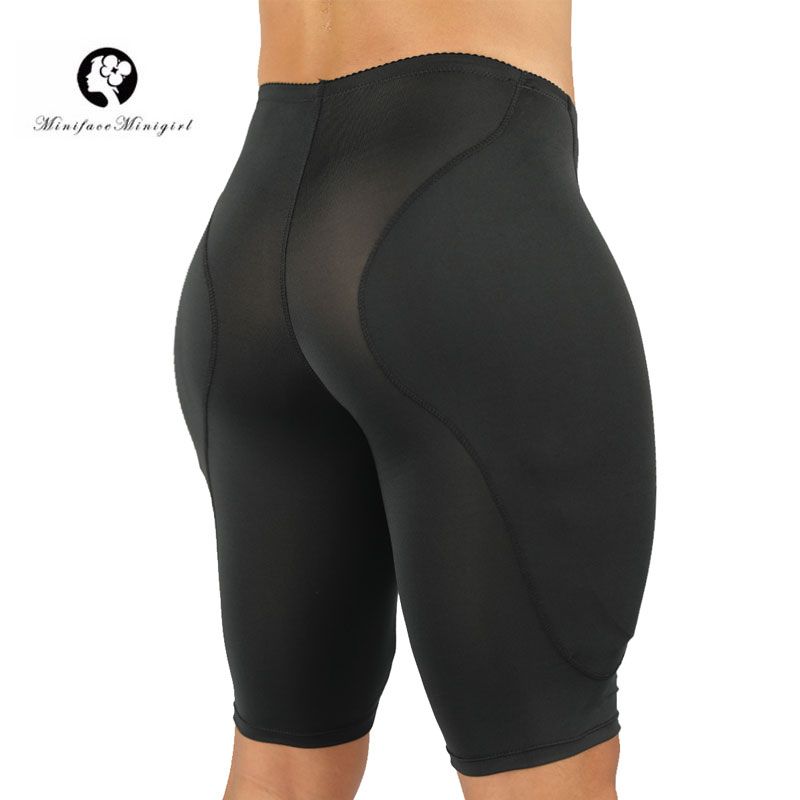 Men Body Shaper Waste Trainer Lifter Thigh Trimmer Compression Shorts Sponge Padded Strong Shaping Underwear Modeling Waist