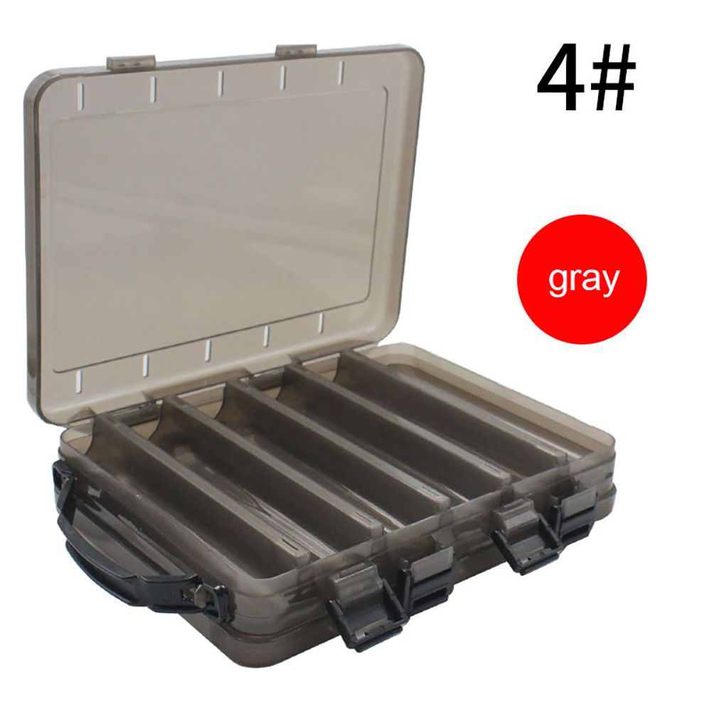 Yfashion Fishing Box for Baits Double Sided Plastic Lure Boxes Fly Fishing ackle Storage Box Supplies Accessories