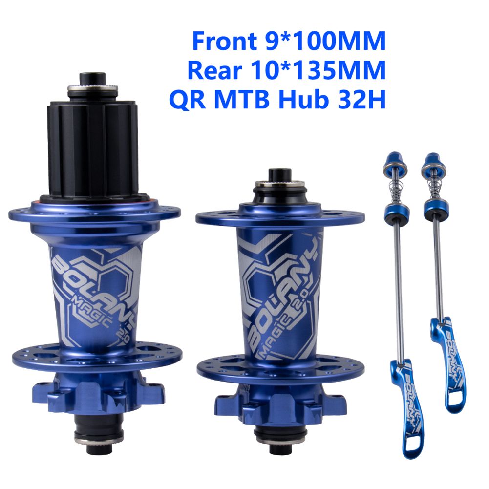 32 Hole 6 Pawl Bike Hub Set For MTB Cycling Hub With 4 Bearing Quick Release Disc Brake