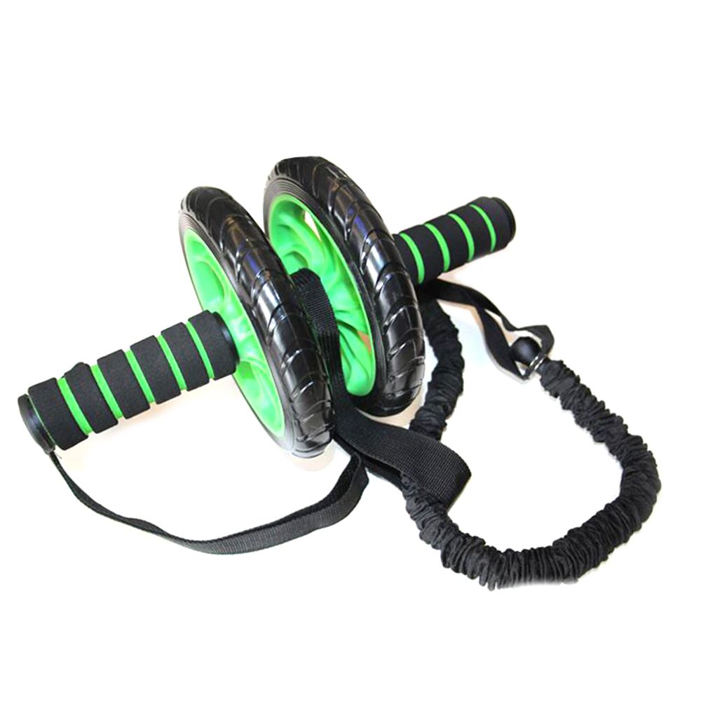 AB Roller Abdominal Exercise Dual Wheel Body Strength Gym Home Fitness Training