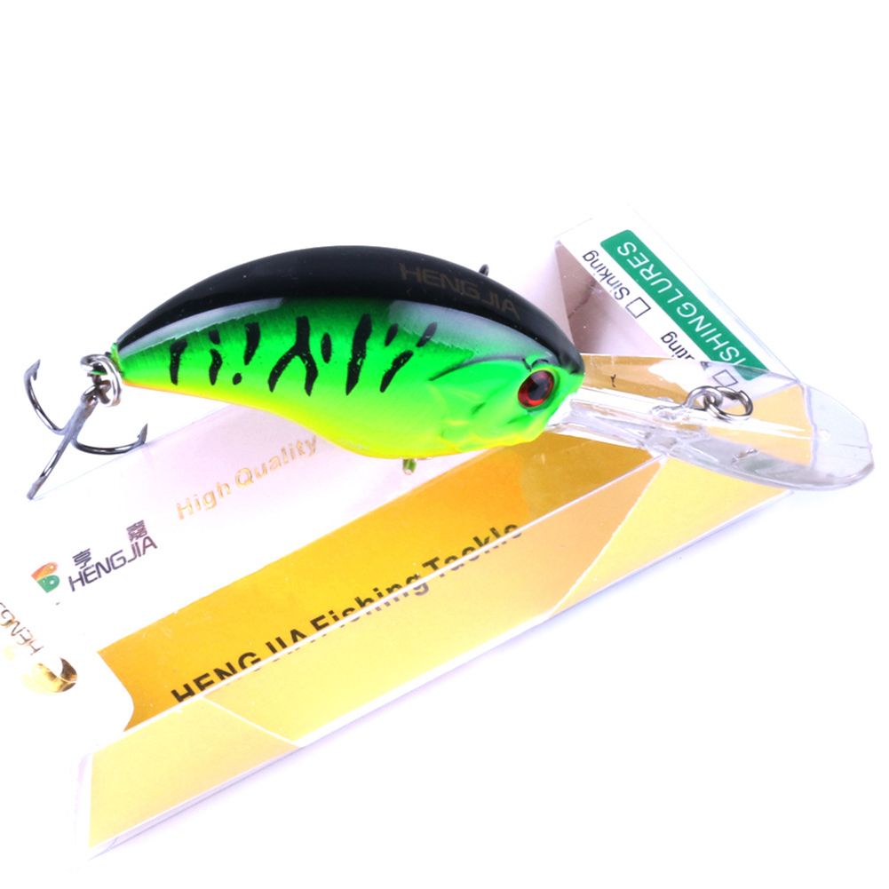 Yfashion 9CM Fishing Lure Crankbait Floating Wobblers Hooks Baits ackle Hard Baits