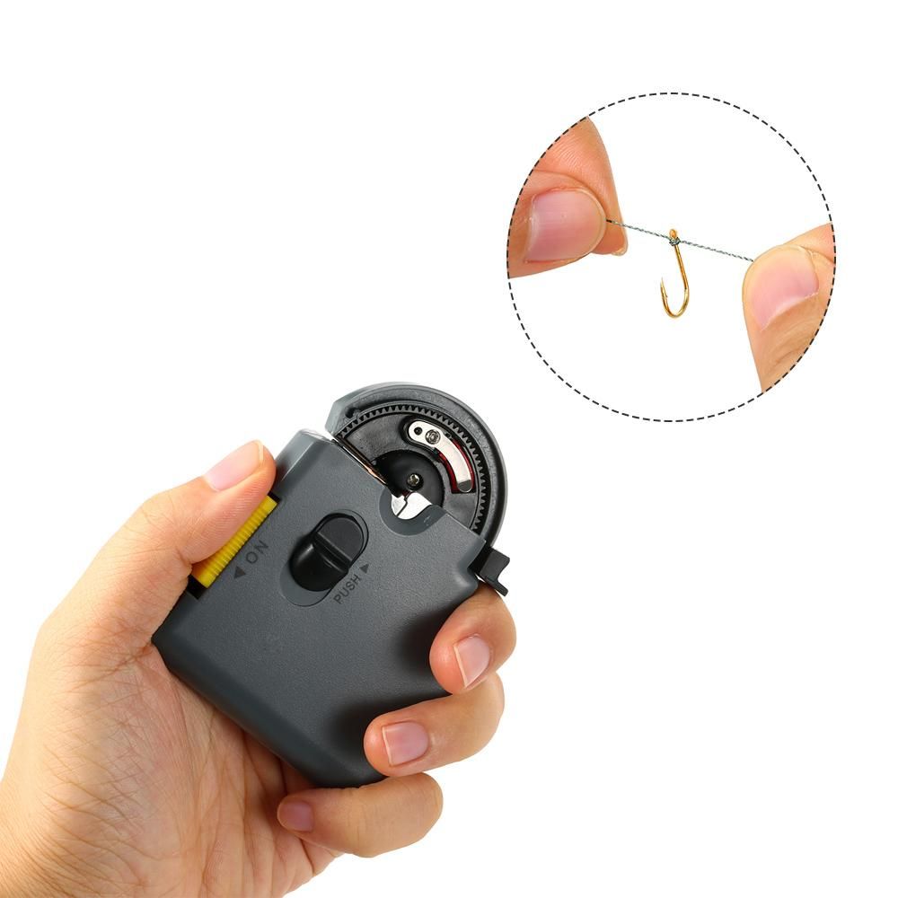 Electric Automatic Fishing Hook Line Tier Machine Fishing Hooks Line Tie tool Tying Device Equipment Tackle