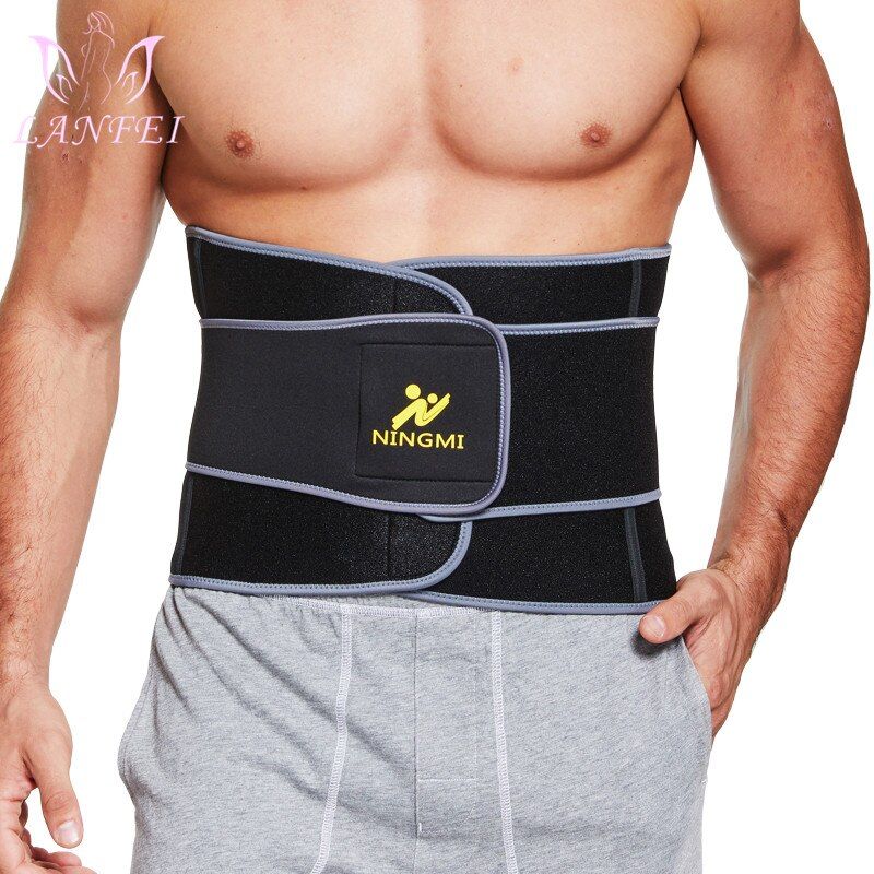 LANFEI Sport Home Fitness Corset Men Waist Trainer Slimming Belt Weighi Loss Neoprene Thermal Sweat Strap Body Shapers Underwear