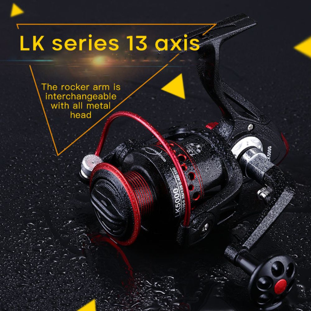 13+1 Ball Bearings Fishing Reel With Super Light CNC Aluminum Spool/ Rocker Arm And Rear Brake Jump System hot sell