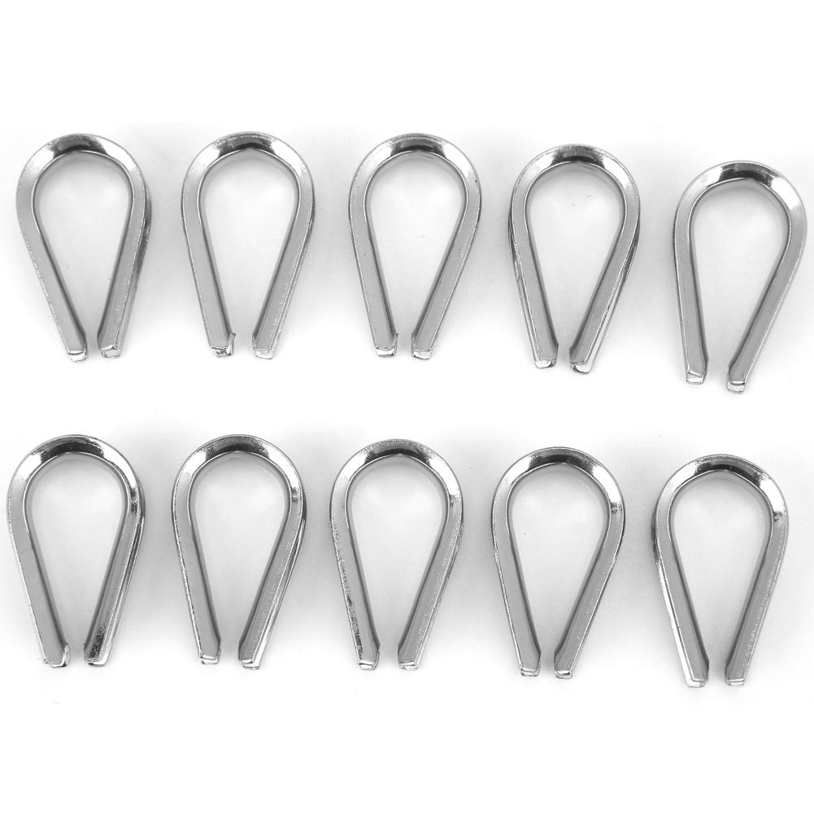 5MM Stainless Steel Marine Wire Rope Clamp Boat Cable Protective