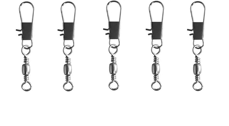 Fishing Line connectors Stainless steel  Swivel 5 Pieces
