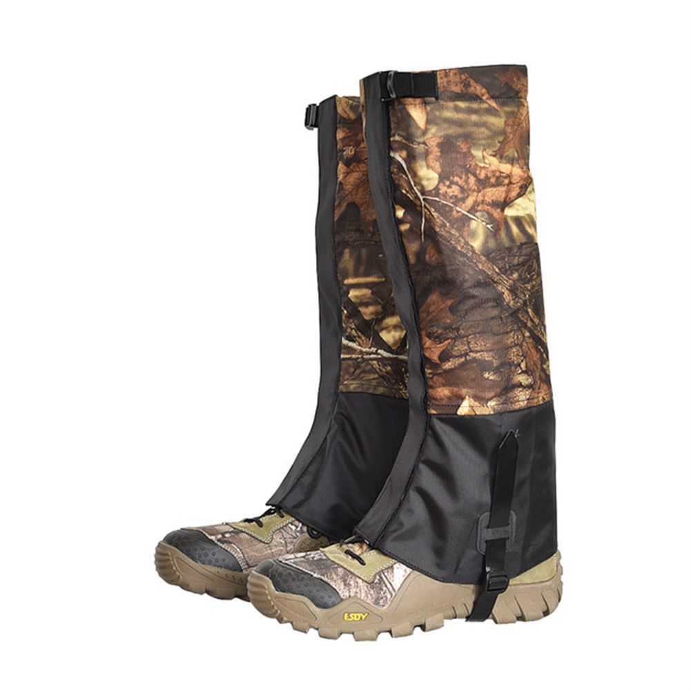 Leg  aiters, hree-layer Composite Waterproof Breathable Snow Boot aiters, pu Instep Belt Metal Shoelace Hook, For Men Women Hiking Skiing Running