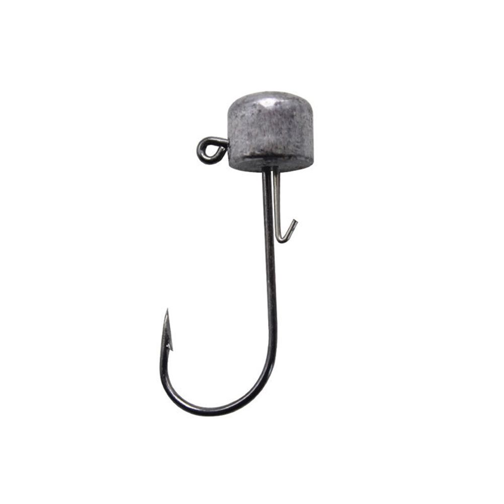 5pcs/set Fishing Hook 2.5g/3.5g/5g/6g Lead Hook Hard Bait Jigging Head Barbed Hooks
