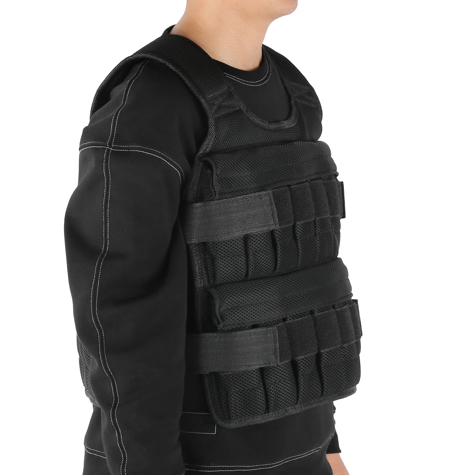 Himeng La 35KG Adjustable Weighted Weight Sandbag Mesh Vest for Sports Strength Traning Running