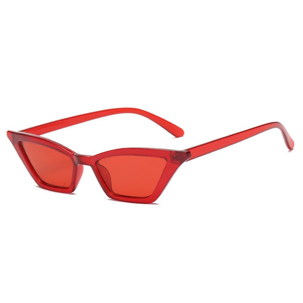 New Fashion Wide Frame Small Rectangle Sunglasses Female Shades Vintage Eyewear UV400 Candy Color Cycling Sun Glasses