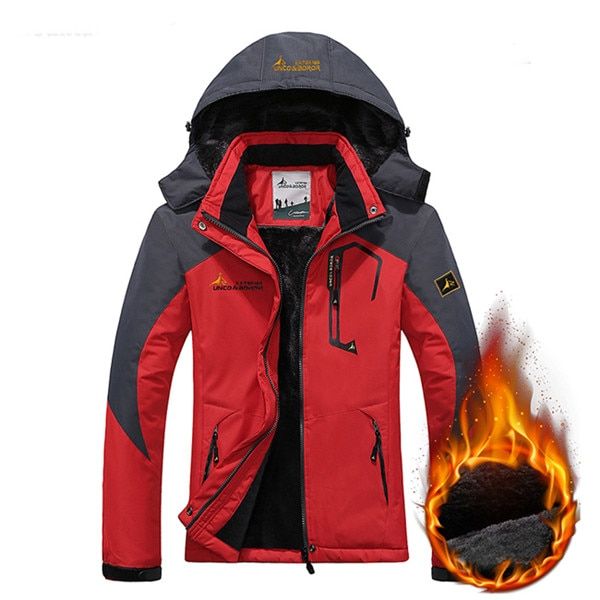 Mountainskin Women's Winter Inner Fleece Waterproof Hiking Jackets Outdoor Sports Warm Camping Skiing Coat VB097