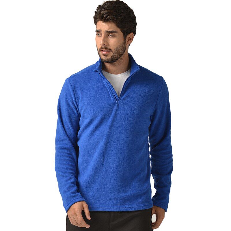 Mountainskin Men Women Hiking Polar Fleece Breathable Windproof Half Cardigan Warm Inner Camping Thermal Climbing VA801