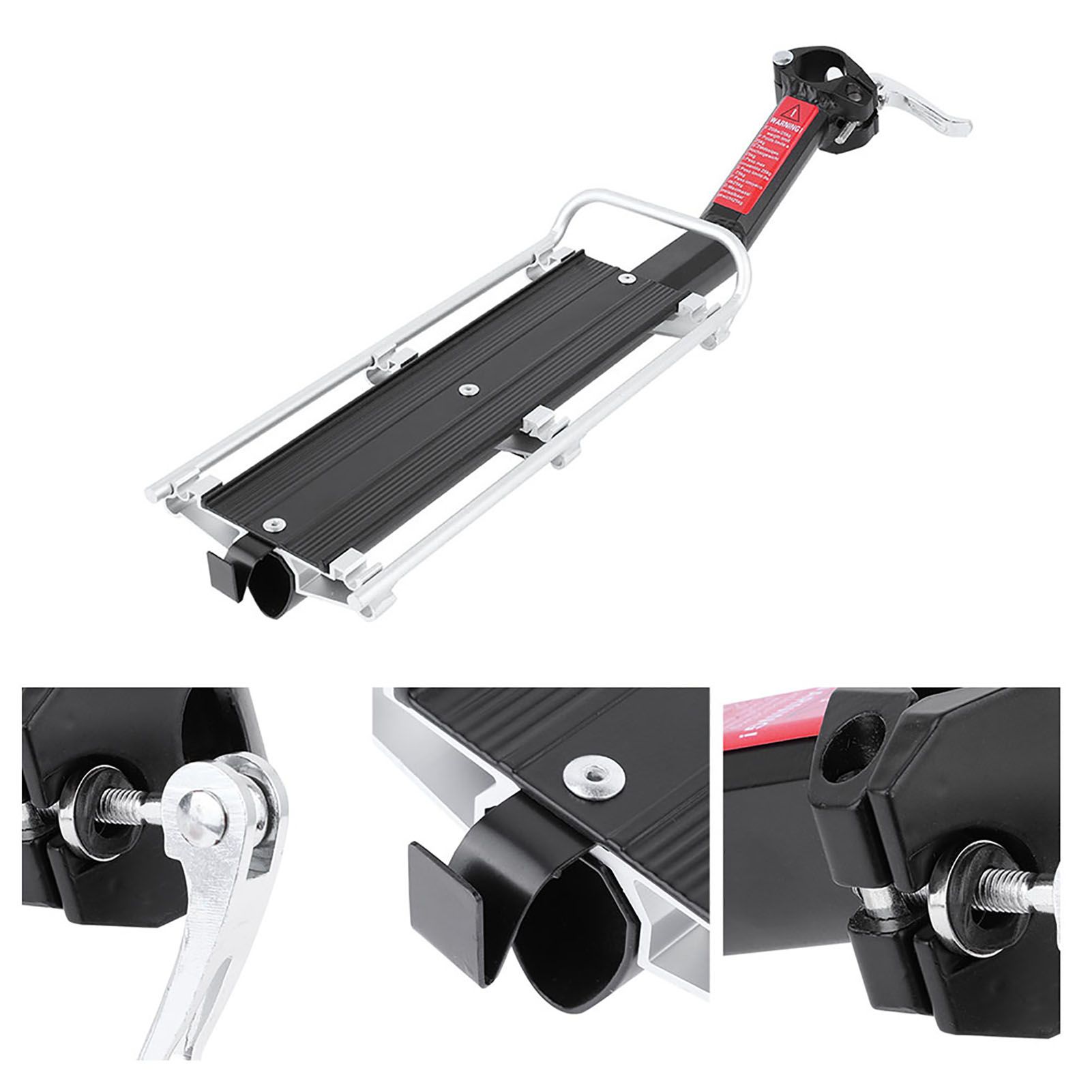 Aluminum Alloy Mountain Road Bicycle Rear Luggage Shelf with Tools