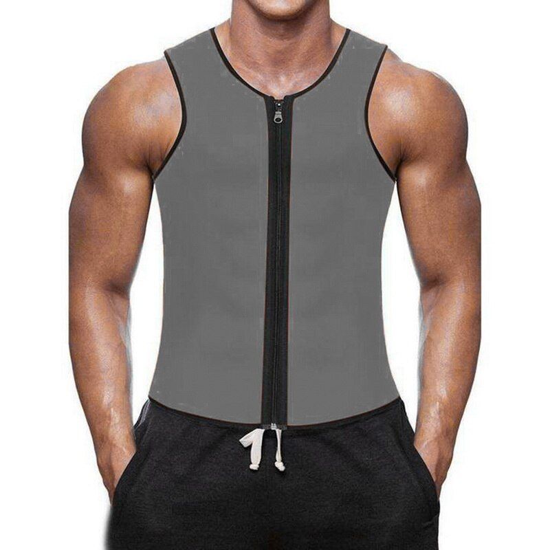 Dropshipping Slimming Belt Belly Men Slimming Vest Body Shaper Neoprene Abdomen Fat Burning Shapewear Waist Sweat Corset 2021