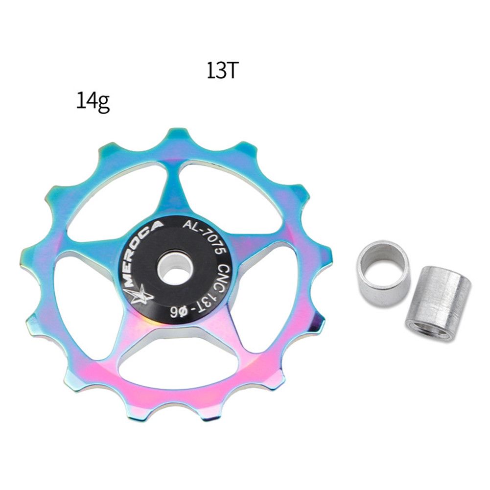 11T/13T Aluminum Alloy MTB Mountain Bike ycle Rear Derailleur Pulley  Wheel Road Bike uide Roller For 7/8/9/10 Speed