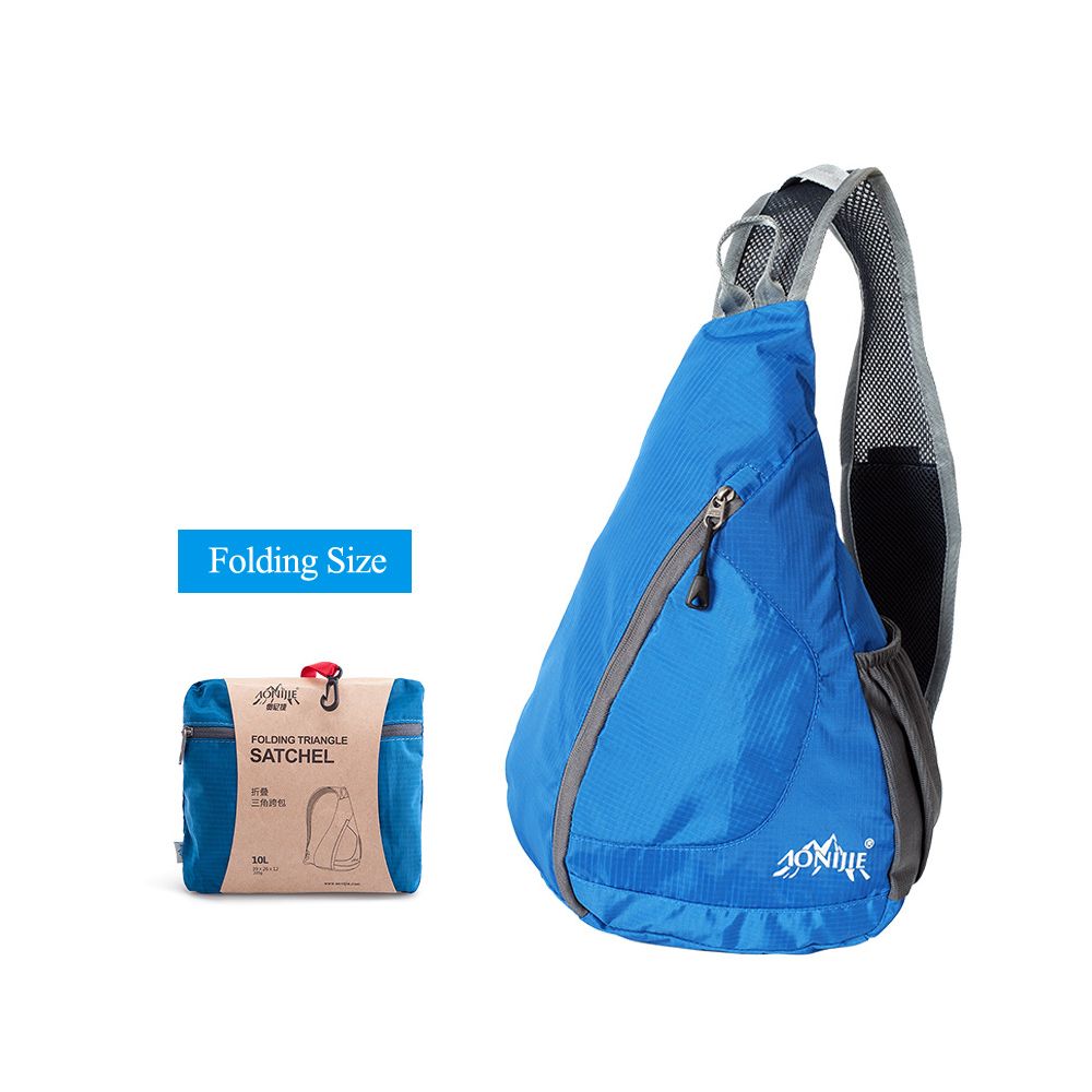 Packable Shoulder Backpack Folding Sling Chest CrossBody Bag Cover Pack Rucksack for Bicycle Sport Hiking Travel Camping Bookbag Men Women
