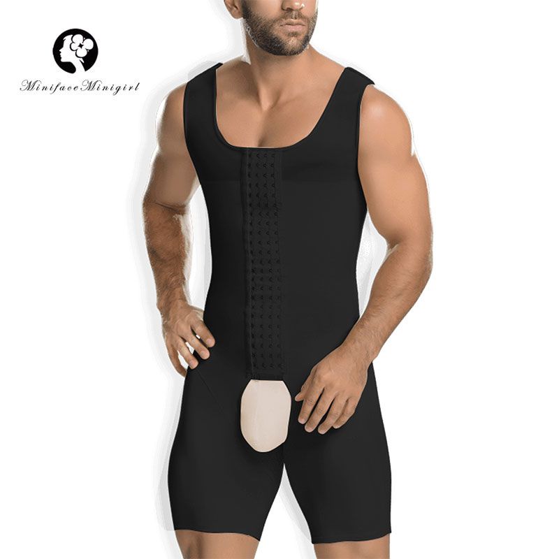 Compression Garments Fajas Colombianas Para Hombre Bodysuit Shapewear Shirt Girdle for Men Shaper Liposuction