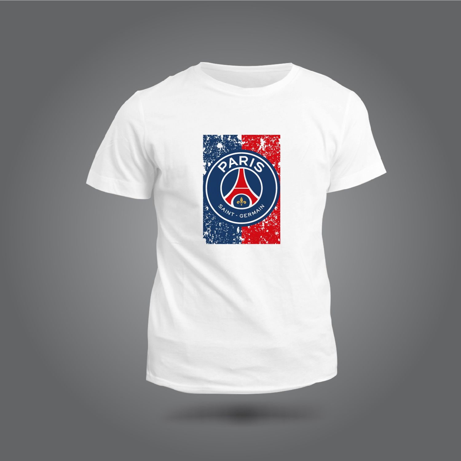PSG logo Design Sleeve Printed T-shirt Paris Saint-Germain F.C.