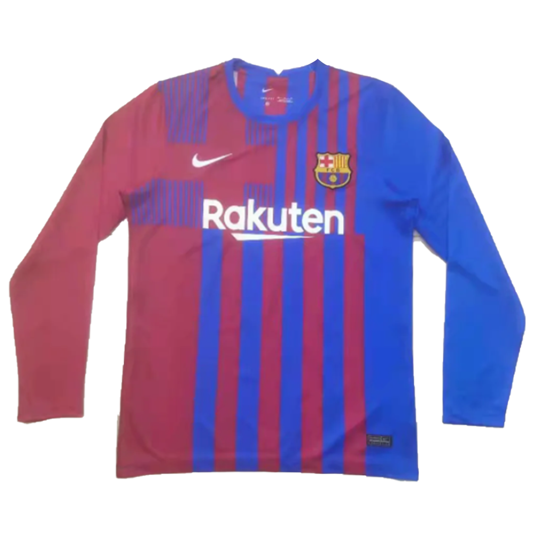2021/22 Bercelona home long  Sleeve Jersey - (China) - Jersey