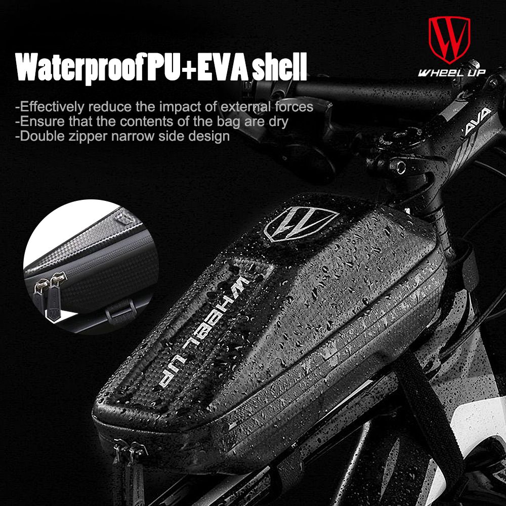 Wheelup Waterproof Bicycle EVA Bags Bike Front Beam Pack Tube Pannier MTB Mountain Bike Pouch Geartronic