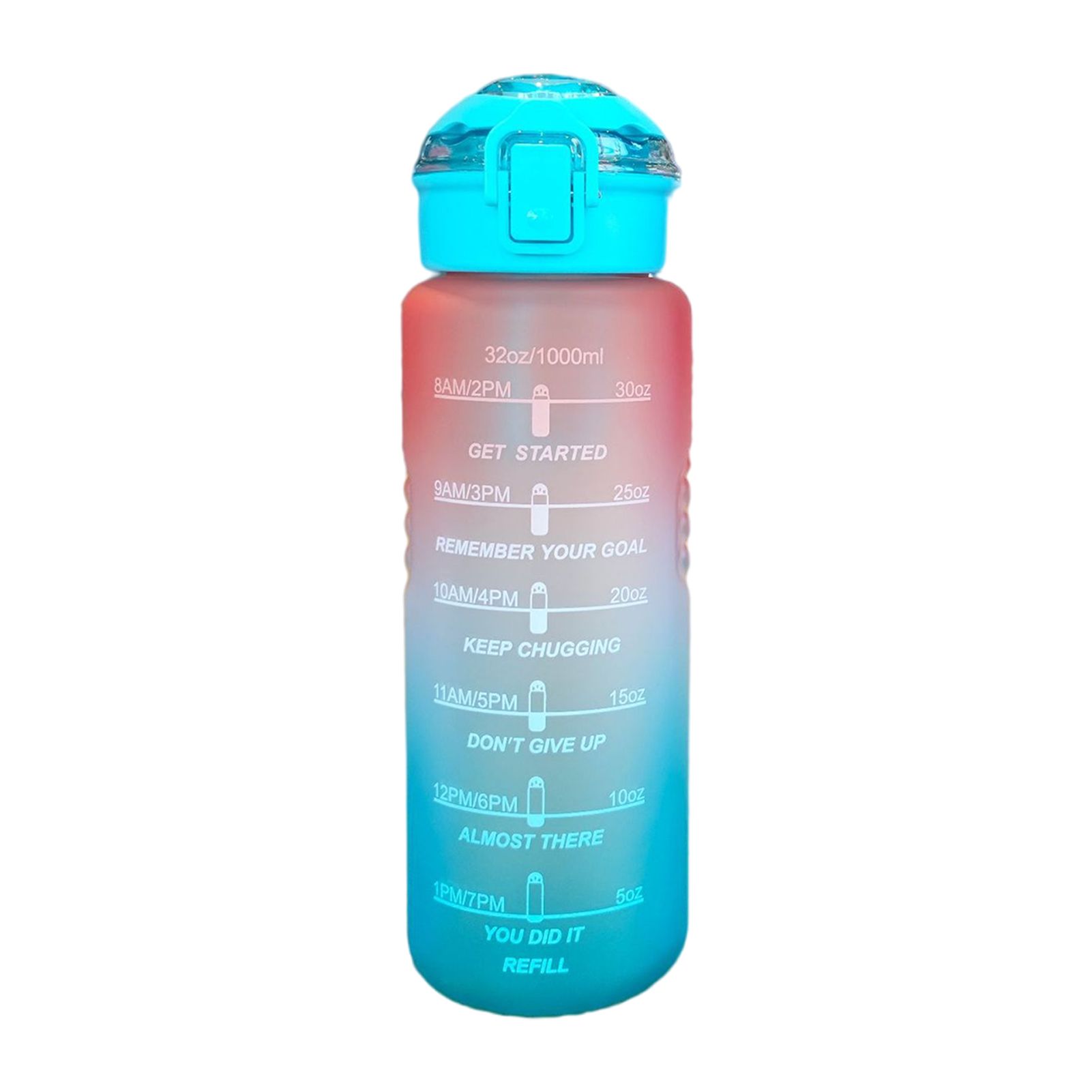 Fitness Water Cup Good Sealing Flip Lid Color Chang Water Bottle