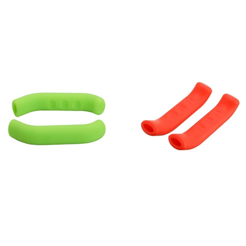 2Set Scooter Brake Handle Cover Silicone Sleeve Universal Brake Lever Protection Covers Cycling Accessory Random Color