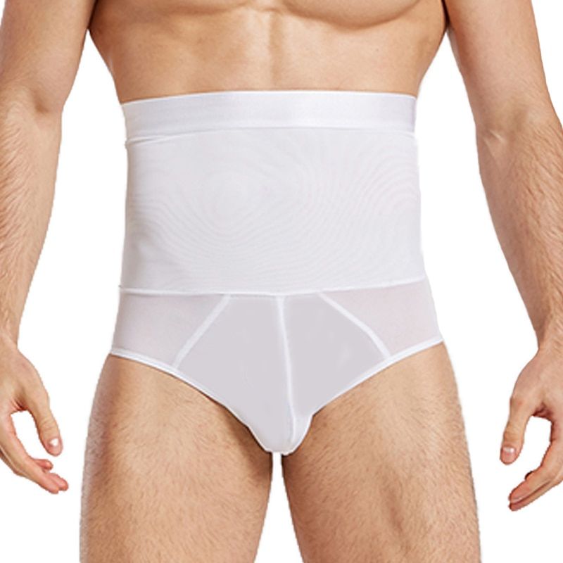 High Waist Slimming Underwear Men Tummy Control Panties Shorts Body Shaper Pants Seamless Belly Girdle Briefs Lifter