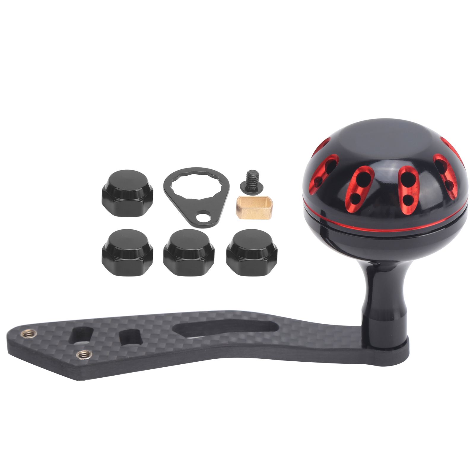 himeng la carbon fishing reel handle knob rocker arm accessory parts for baitcasting