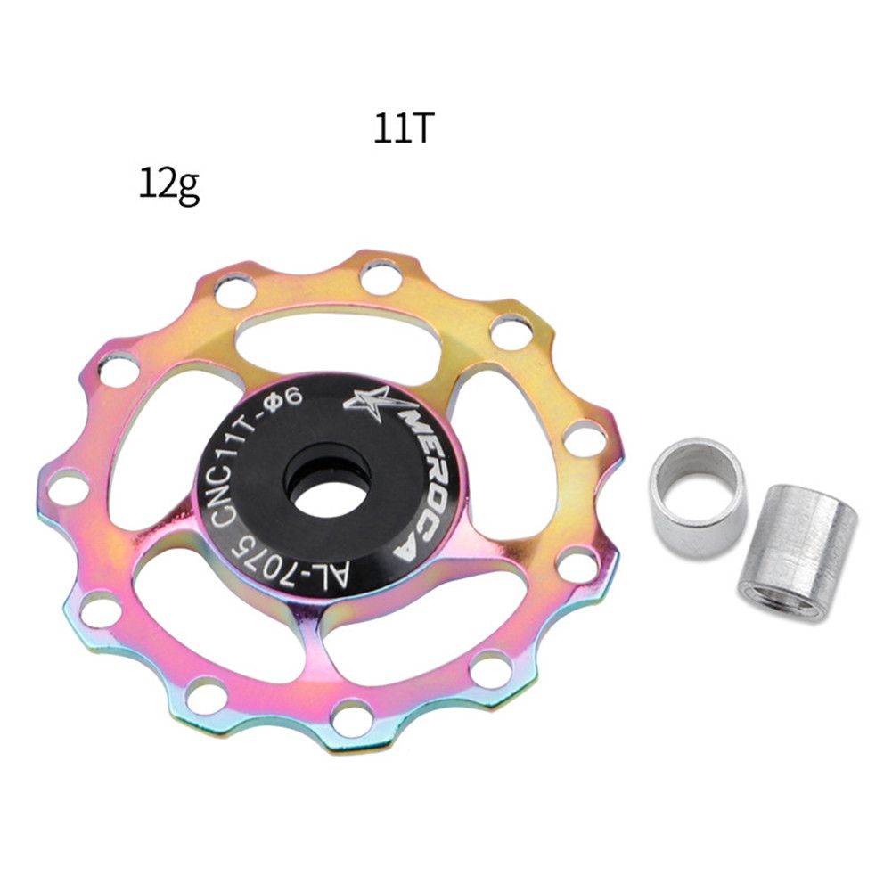 Yfashion 11T/13T Aluminum Alloy MTB Mountain Bike ycle Rear Derailleur Pulley  Wheel Road Bike uide Roller For 7/8/9/10 Speed