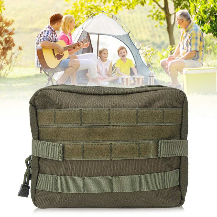 Tactics Storage Bag Canvas Outdoor Portable Single Side Pouch for Hunting Camping Fishing