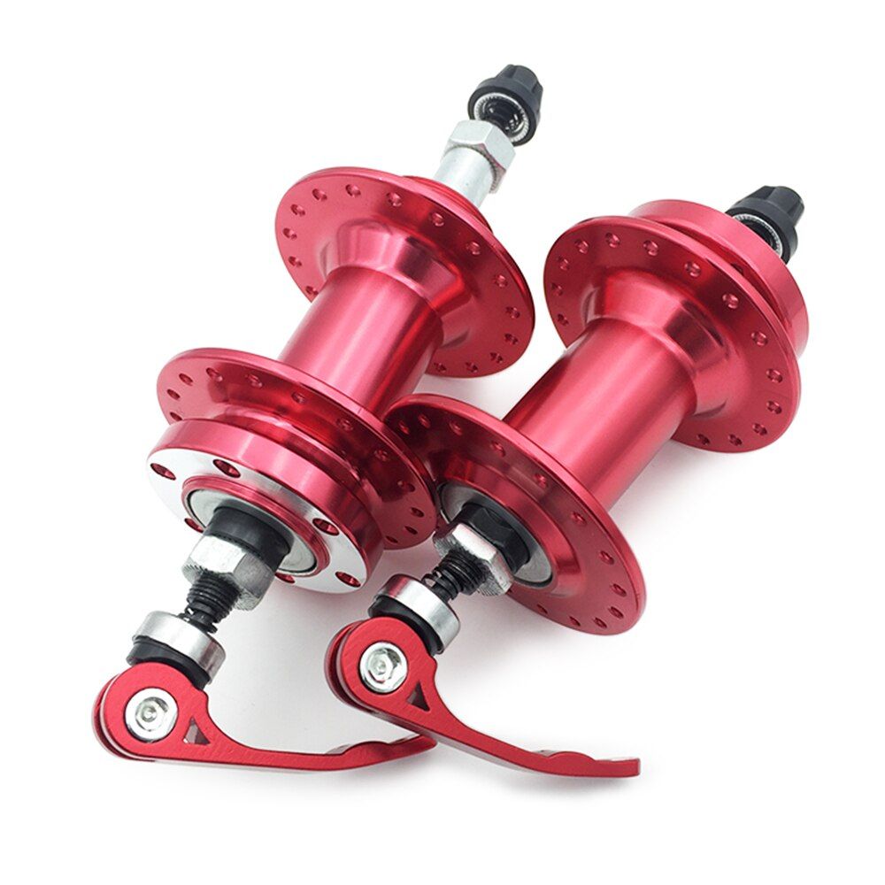 MTB Bike Hub Disc Brake 32Hole/36Hole Aluminum Alloy Front Rear Hub Set with Realse Lever Quick Skewers Axle - Cycle Accessories