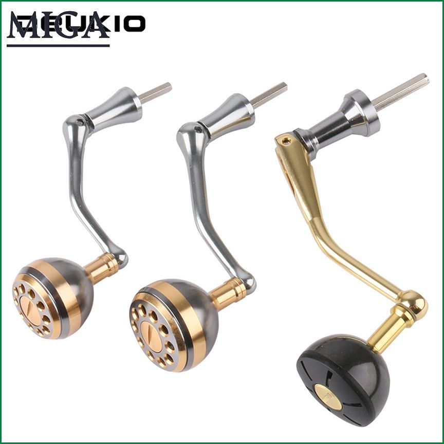 Fishing Reel All Metal Rocker Arm Carbon Fiber Spinning Reel Handle Knob for Shimano Baitcasting Reel 2000-12000 Model