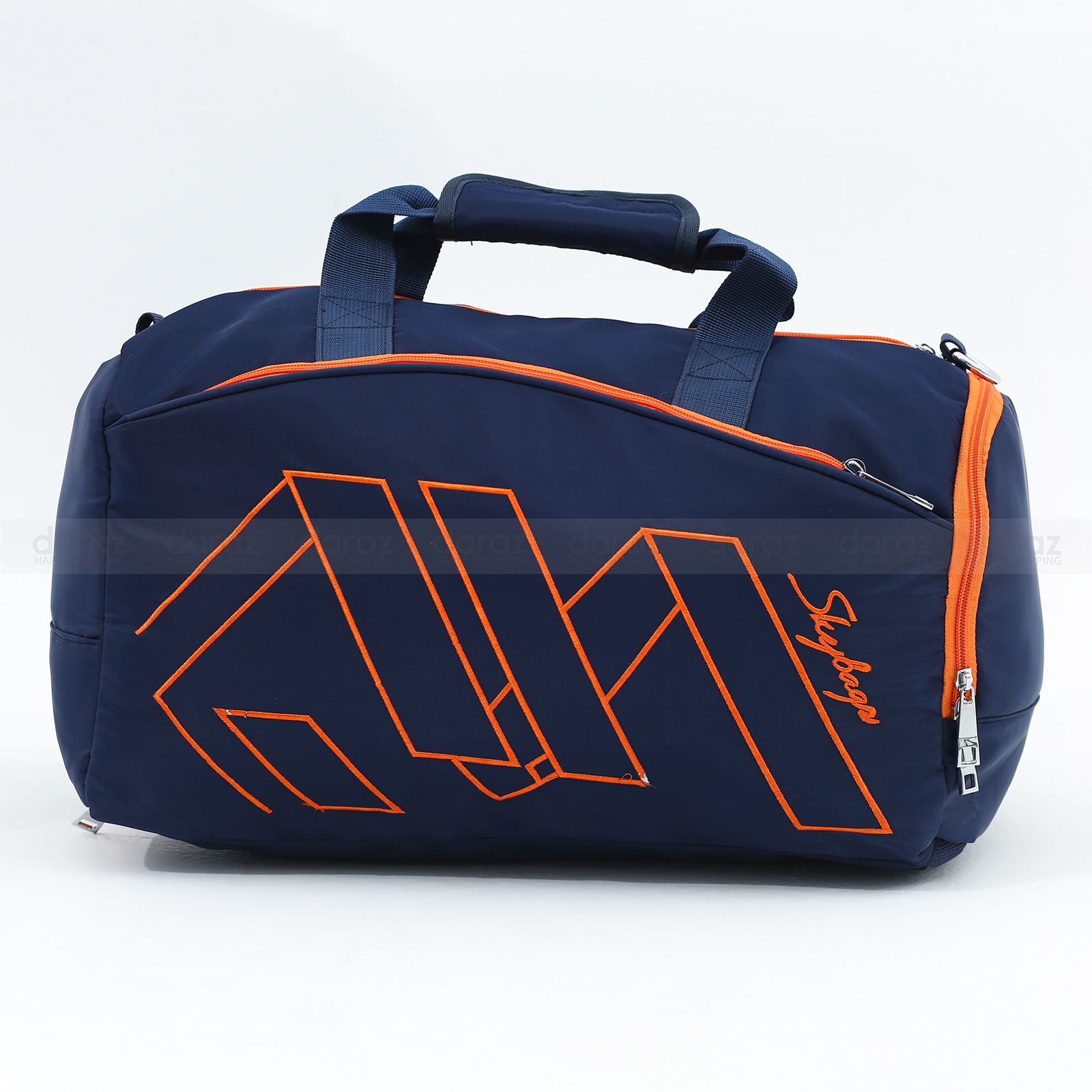 Gym Bag With Extra Chamber for shoes - Navy Blue