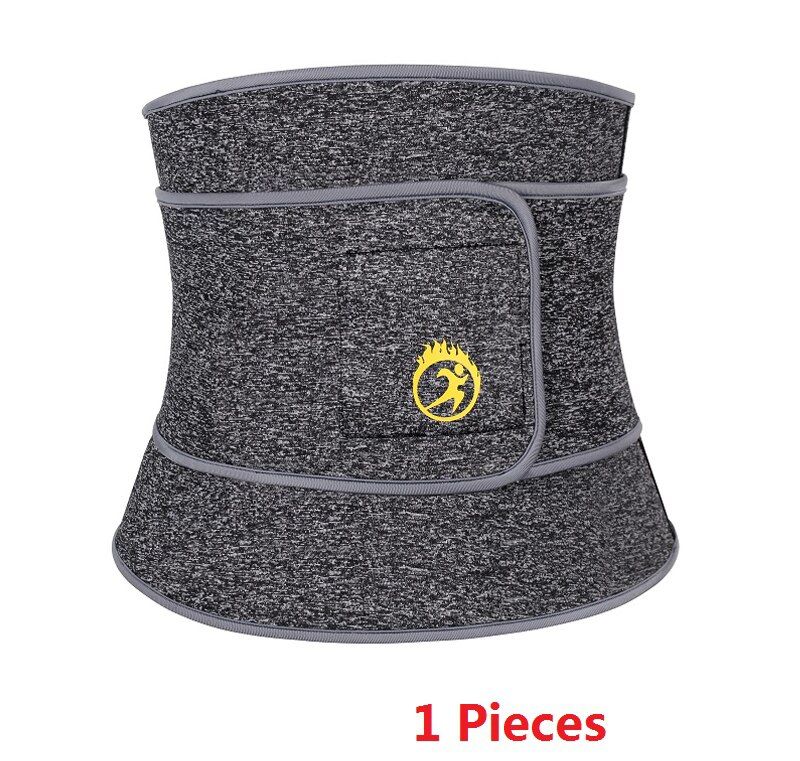 WG Slimming Waist Trainer Back Lambar Support Strap Tactical Belt Men Fat Burning Shapewear Neoprene Sauna Body Shaper Brace