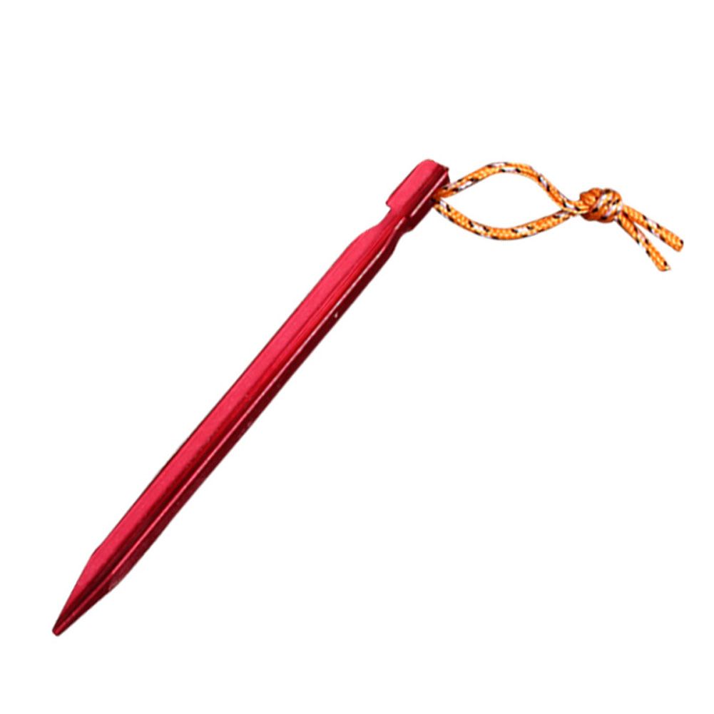 18cm Professional Tent Stakes Aluminium Alloy Tent Pegs with Rope Stake Camping Hiking Equipment Outdoor Traveling Tent Accessories