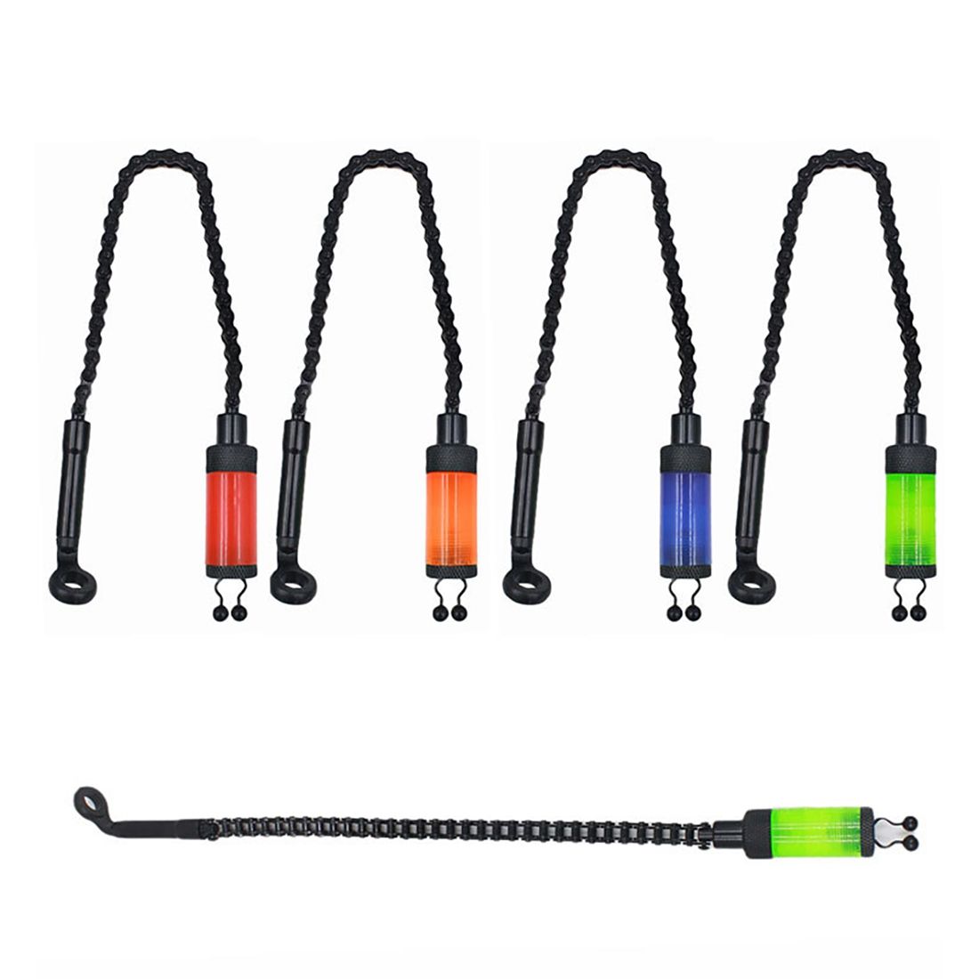 Fishing Hanger Swinger,Fish Bite Alarm Indicators Chain Swinger Carp Fishing Alarm Tool Accessory,Green