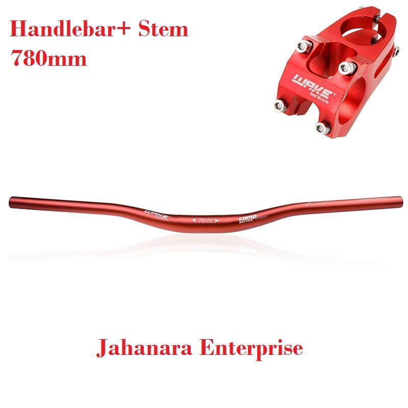 MTB Bike Handlebar+ Stem Bicycle Handlebar With Stem Combo Offer Black