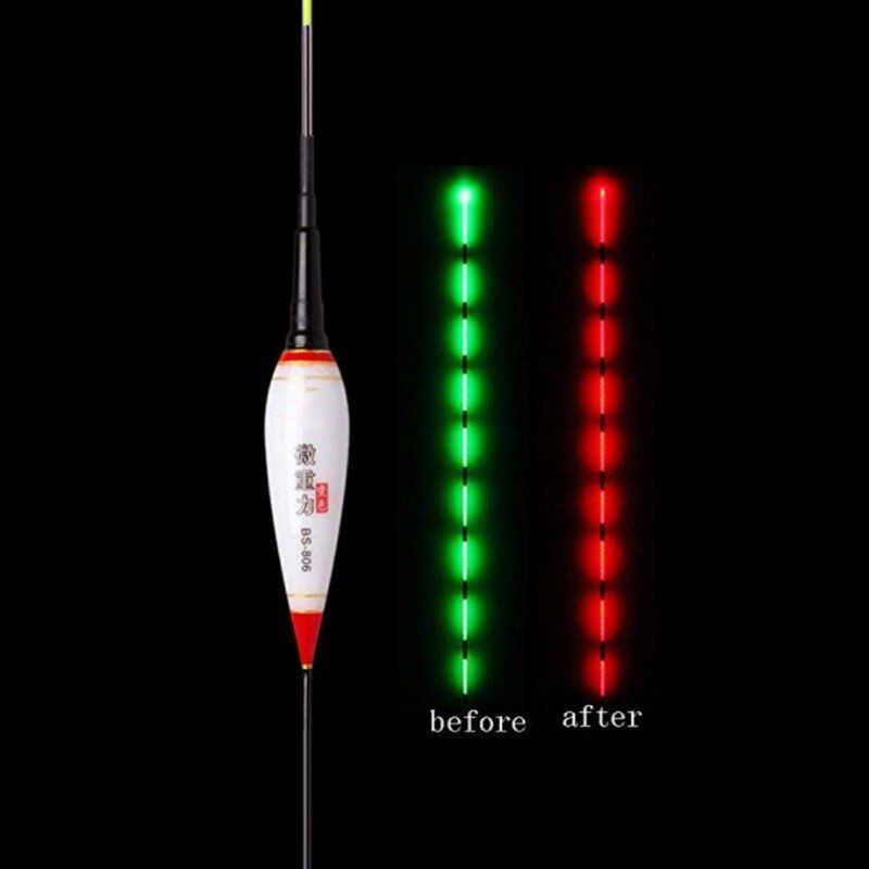 Hot Smart Fishing Float Bite Alarm Fish Bite Bait Gravity Sensor LED Light Color Change Automatic Night Electronic Changing Buoy