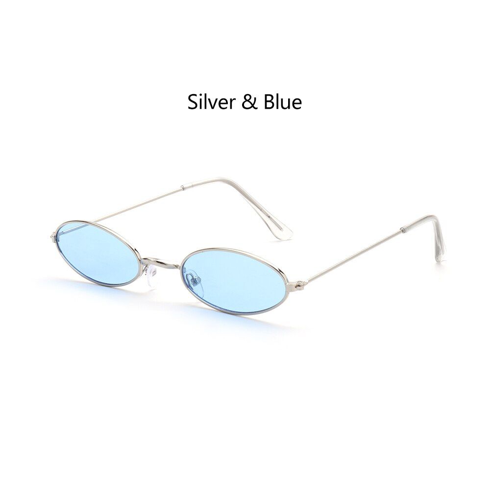 1PC Retro Oval Small Frame Sunglasses   Frame UV400 Gradient Mirror Glasses Steampunk Vintage Street Beach Sunglasses