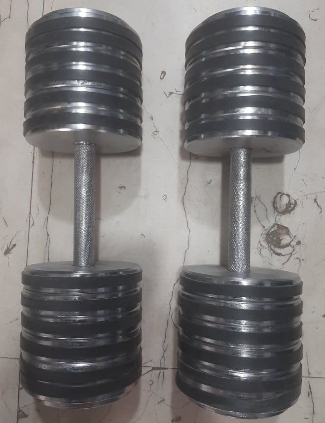 25KG Steel Dumbbells - 2 Pis Total 50KG
